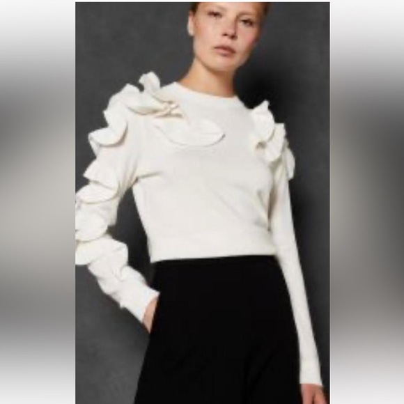 Ted Baker Sweaters - Ted Baker Pallege Frill sleeve and Shoulder jumper